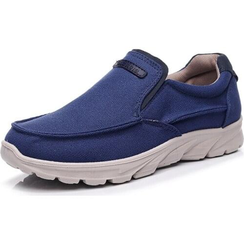 2021 New Mens Canvas Shoes One Pedal Breathable New Trademark BURUIJING Cloth Shoes Lazy Shoes Mens Low To Help Casual Shoes