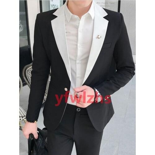 New Arrival One Button Groomsmen Notch Lapel Groom Tuxedos Men Suits Wedding/Prom Best Blazer ( Jacket+Pants+Tie) D147