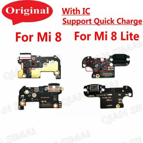 New USB Charge Board & Microphone Module For Xiaomi Mi8 / Mi8 Lite / Mi8SE Charging Port Dock Flex Cable Repair Parts