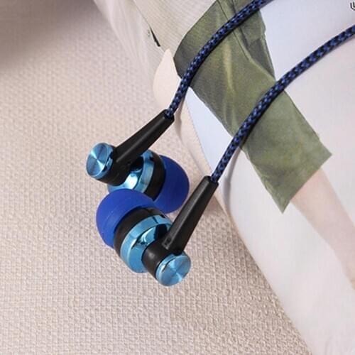 Wired Earphone In-Ear Design Brass Plastic Universal Wired Headset for Home