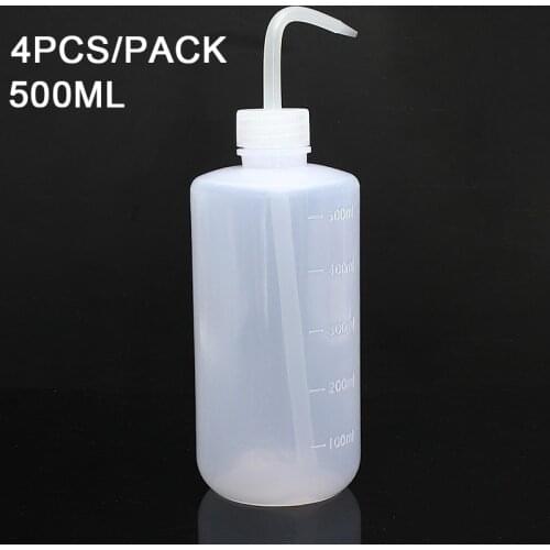 SALE!!! Tattoo Supplies Plastic 500ml Tattoo Green Soap Ink Squeeze Bottles 4PCS/PACK Clear White Drop Shipping