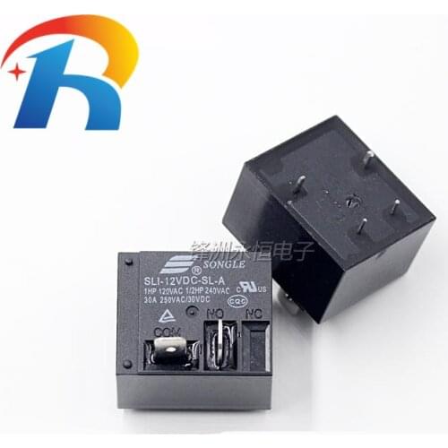 5PCS Power Relays SLI-05VDC-SL-A SLI-12VDC-SL-A SLI-24VDC-SL-A 5V 12V 24V 30A HF2160 4PIN Relay Wholesale Price