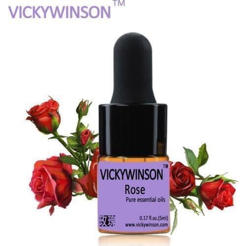 Rose essential oil 5ml 100% Natural Essential Oils Moisturize Hydrating Whitening Pure oil massage sex massage oil