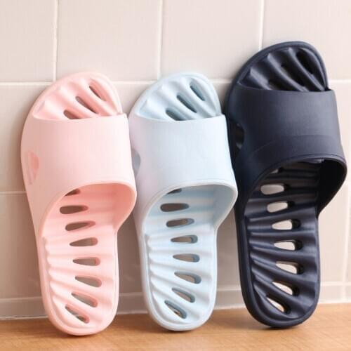 Women‘s/Men’s Summer Home Shoes Indoor Leaky Bathroom Slippers Ladies Massage Slides Couples Beach Flip Flops Female Sandals Hot