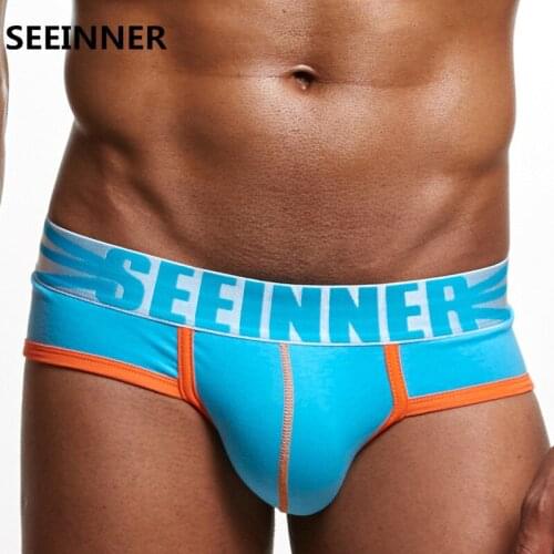 Seeinner Men's Cotton Briefs