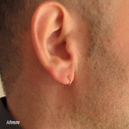 Domino Handmade Helix Small Hoops Earrings Unisex Jewellery Cartilage minimalist