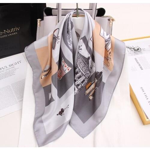 100% Silk Women Scarves 68*68cm Real Silk Square Scarf Natural Silk Wraps Shawls Womens Head Scarf Neckerchief Necker Scarf