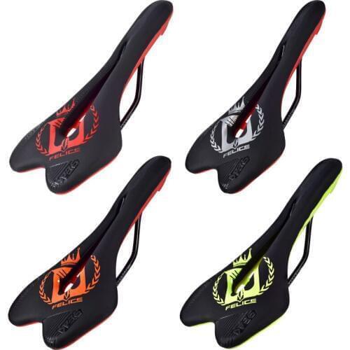 MTB Road Bike Seat Mens PU Ergonomic Breathable Mountain Bike Seat Hollow Athletic Bicycle Seat Sponge Foam Fill Bicycle Saddles