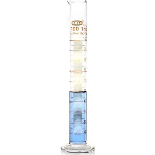 100ml Glass Measuring Cylinder Laboratory Chemistry Glassware Borosilicate Glass3.3