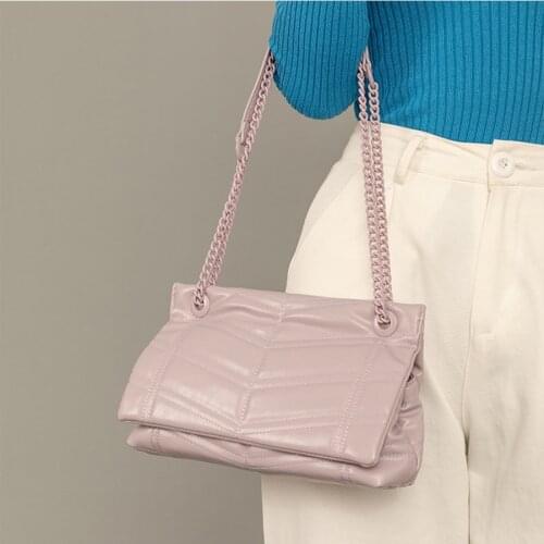 Soft Leather Underarm Bag 2021 Trend Women Chain Shoulder Bags High Quality Purses Messenger Handbags Luxury Bolsa De Hombro