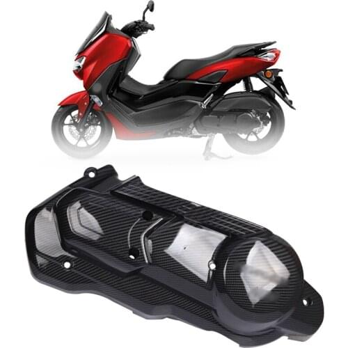 For Yamaha NMAX155 NMAX150 NMAX V2 2020-2021 Motorcycle Clutch Protection Cover Side Drive Cover Carbon Fiber Look