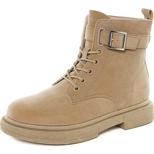 Boots Women High Quality Genuine Leather Martin Boots Platforms Men Punk Motorcycle Boots Ankle Boots Winter Shoes Women