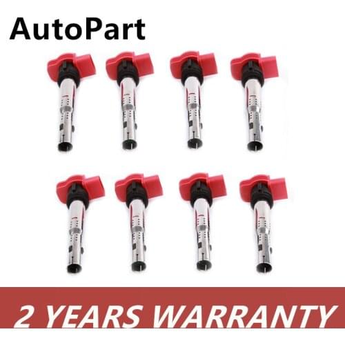 06C905115F UF-483 Red Color 1/4/6/8 PCS Ignition Coils For VW Jetta MK4 Bora Golf MK4 Passat B5 Audi A4 A6 A6 Quattro 06C905115A