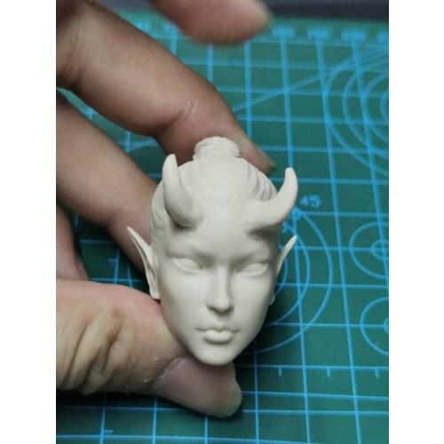 1/6 Scale Female Beauty Unpainted Head Models for 12''Figures Bodies Toys Gifts Collections DIY