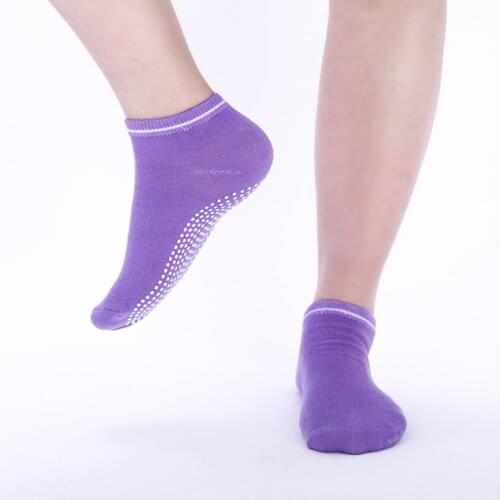 1 Pair Women Yoga Socks Quick-Dry Anti Slip Silicone Gym Pilates Ballet Socks Fitness Sport Socks Cotton Breathable Elasticity