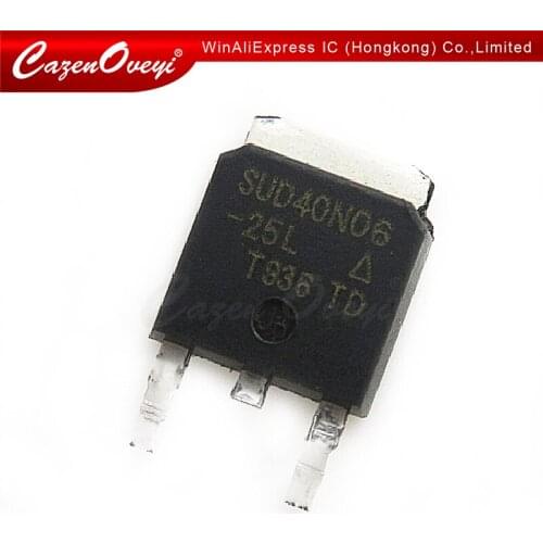 10pcs/lot SUD40N06-25L TO-252 40N06 TO252 SUD40N06 40N06-25L In Stock