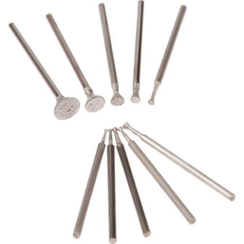 10Pcs Jade Amber Carving Grinding Grinding Head Engraving Polishing Tool Electric Mini Grinder Rotary Power Tools Accessories