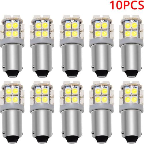 10X White Ba9s T4W 20smd 3528 Trunk Lamp Car Marker Led Interior Reading License Plate Bulb Tail Lamps Gauge Light Reverse Light