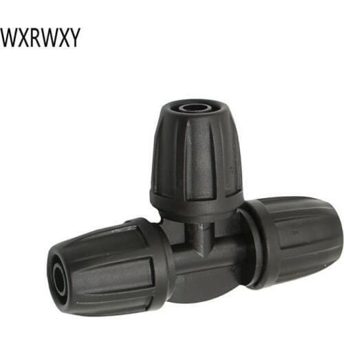 8/11 water tee 3/8 garden hose tee water splitter barb T Connector 3-Way Thread Lock Barbed Connector 3/8 4pcs