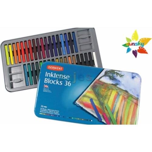 England OEM 12/24/36/72 Derwent Inktense water Soluble draw Pencil tin box color artist Cor do Chumbo lapis de cor art pencil