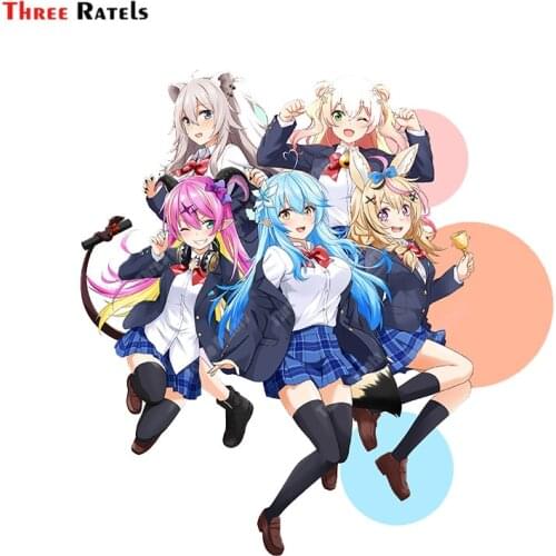 Three Ratels A469 Shishiro Botan Yukihana Lamy Omaru Polka Momosuzu Nene And Mano Aloe Hololive Anime Decal For Passat B6