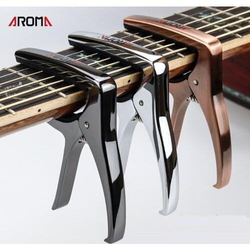AROMA AC-21 Guitar Capo Metal Alloy Versatile Guitar Capo W/Bridge Pin Puller Capotraste