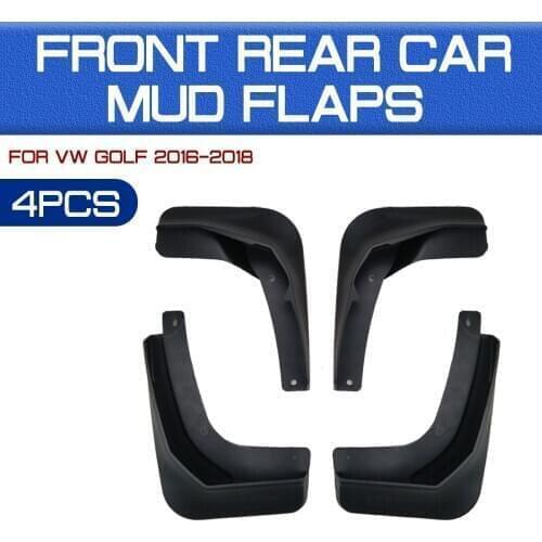 Car Front Rear Car Mudguards Fender Flares Mud Guard Flap Anti Splash Mudflaps for VW Golf Sportsvan 2016 2017 2018