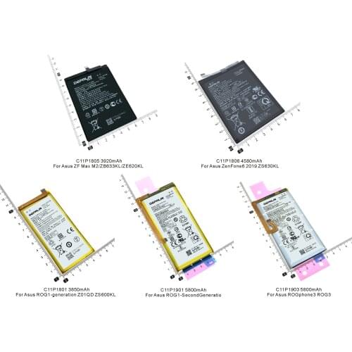 C11P1801 C11P1901 C11P1805 C11P1806 C11P1903 Battery For Asus ROG1 Z01QD ZS600KL ZF Max M2 ZB633KL ZE620KL ZenFone6 ZS630KL ROG3