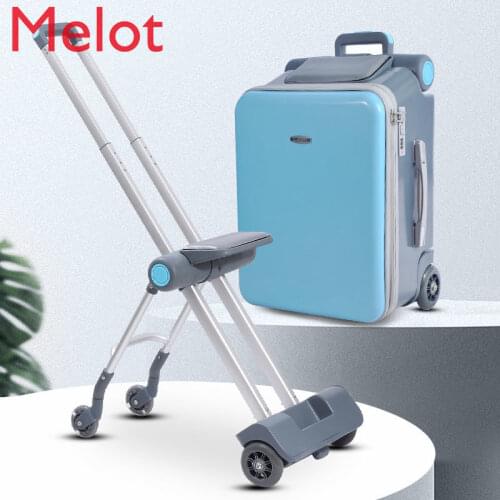 Lazy Luggage Children Can Sit and Ride Trolley Case Children Travel Can Walk Baby Walking Fabulous Accessories Box High Quality
