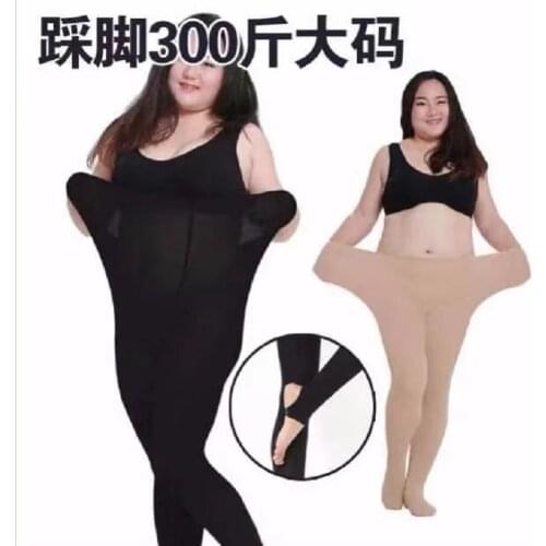 Long Stockings Women Large Big Pantyhose Leggings Plus Size Socks Ladies 150KG Leggings Medium-Thickness Autumn Elasticity Stock