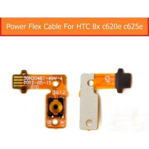 100% Genuine Switch on/off power flex cable For HTC 8X C650E C625E power button control lock screen & power sleep flex cable