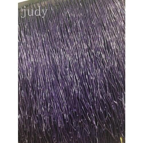 Tassels ym200# 15cm Deep purple DIY high-quality tassel stock for French clothing of African cloth Free shipping