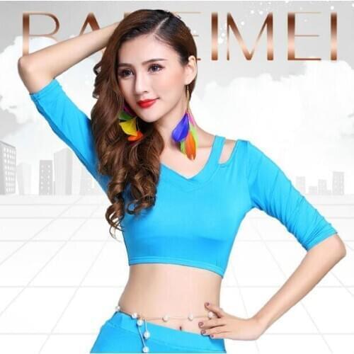 Good Quality belly dance costume bellydance pratice clothing 6 colors Top M, L,XL 1010