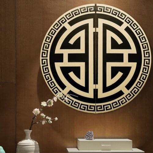 Circular Chinese style/solid brass Gold Handle Cabinet Drawer Pull Knob Door Pull Artistical Retro Furniture Hardware