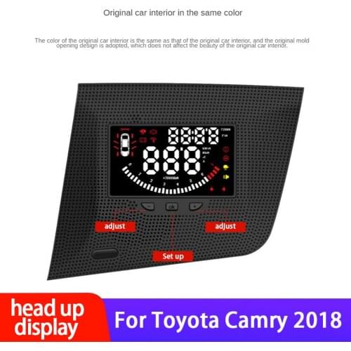 Suitable for Toyota Camry 2018 HUD Head-Up Display OBD High-Definition Projection Gead-Up Display Speedometer Projector