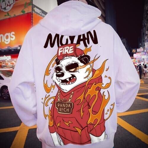 Fashion Mens Hoodies Hip Hop Streetwear Hooded Sweatshirt Men Casual Harajuku Men Clothing Print Hoodies Men Plus Size M-8XL