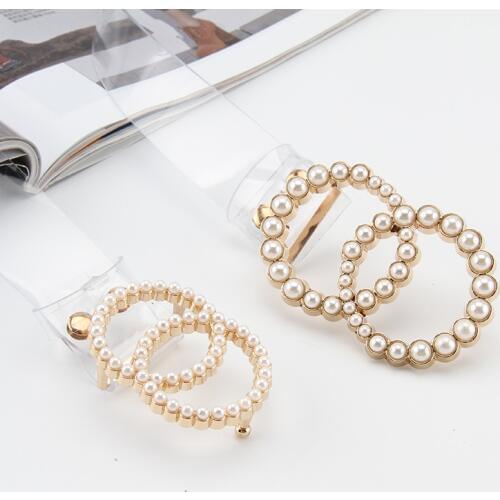2020 Fashion Clear Belt For Women Pearl Ring Buckle Waist Belts Female Transparent cinturon Mujer Plastic Designer PVC Waistband