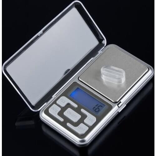 2018 Newest 1pcs 500g 0.1g Digital Scale Mini Pocket Weight Jewelry Diamond Digital Balance Electronic Scale with Blue Backlight