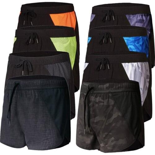 2021 New Gym Running Shorts Men Summer Fitness Men Gym Shorts Sportwear Quick Dry Breathable Bodybuilding Men Sport Gym Shorts