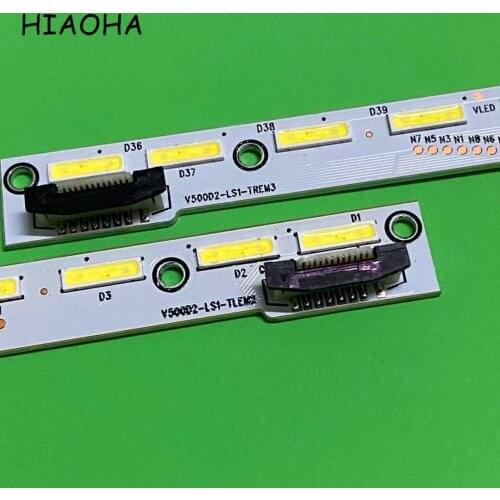 Original 2pcs/Set LED Backlight Strip For LED50K680X3DU V500D2-LS1-TLEM2 V500D2-LS1-TREM3 4A-D069457 V500DK2-KS1 L50F3600A-3D