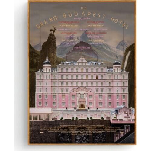 Grand Budapest Hotel Movie Silk Fabric Poster And Print Wall Art Picture Painting Home Decor
