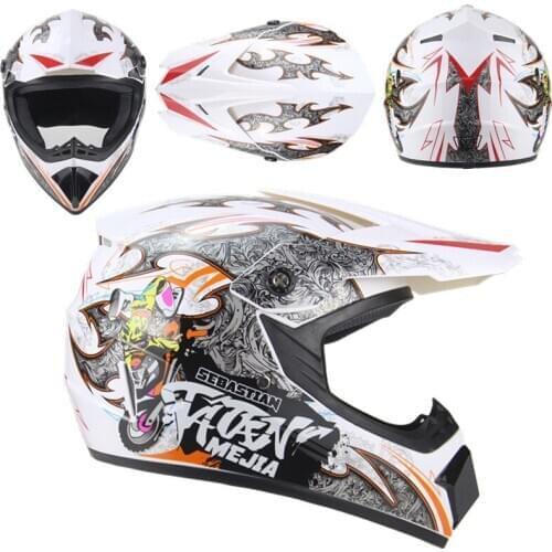 4 Seasons Men Women Off-Road Racing Motocross Motorbike Motorcycle Full Face Helmet Para Moto Casco Capacete 3 Gifts