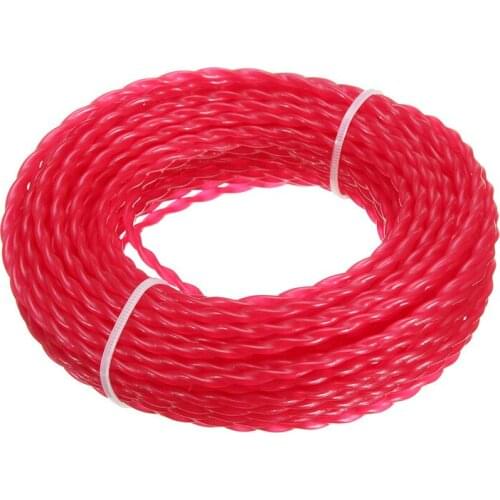 1Roll 15mx3mm Nylon Garden Mowing Trimmer Strimmer For Lawn Brush Cutter Replacement Line Rope Grass Trimmer Line