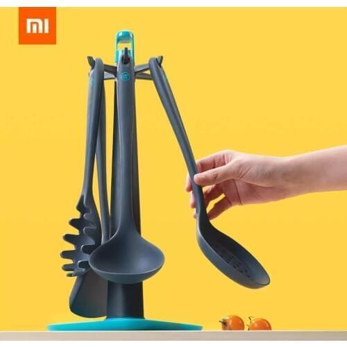 Xiaomi Zhiwuzhu Cook Silicone Spatula Soup Spoon Kitchenware Set Food Contact Silica Gel High Temperature Resistance