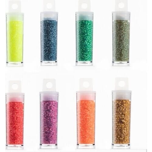 Miyuki Delica Beads Taidian Luminous Color Japanese Round Glass Beads For DIY Handmade Crafts 11/0 1.6x1.3mm 10g/tube 2000pcs