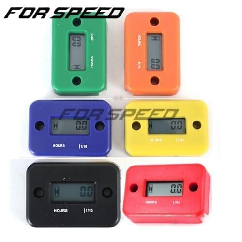 Waterproof Digital Hour Meter LCD Display Portable Engine Gauge Hour Meter For Motorcycle/Boat Engines Counter Hour Meter