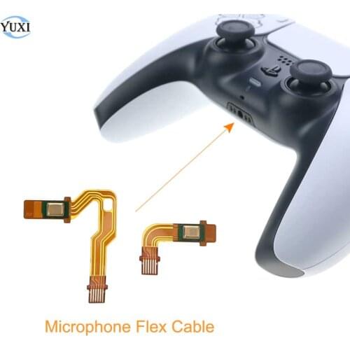YuXi 10 Pair For Sony PlayStation 5 PS5 Handle Microphone Flex Cable For PS5 Controller Mic Ribbon Cable