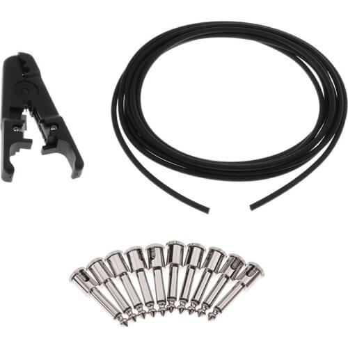 1/4inch 6.35mm Guitar Cable for Electric Guitar Amplifier Mixer Speaker Musical Instrument Parts