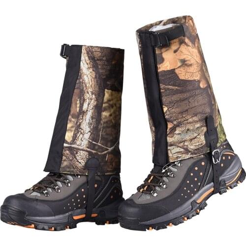 1 Pair Camouflage Outdoor Hiking Camping Hunting Waterproof Snow Legging Gaiters Boot Cover - Short Type