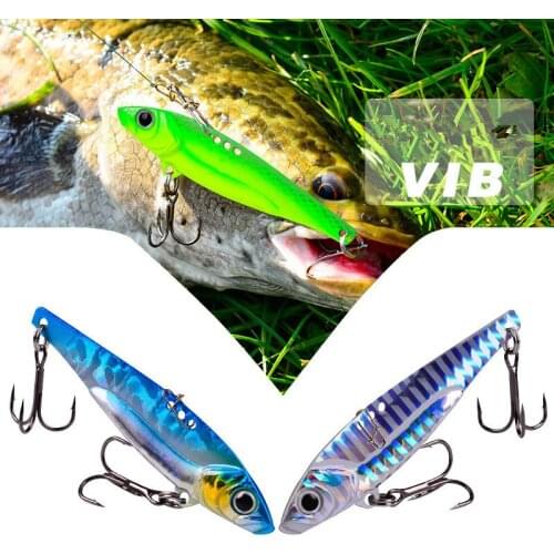 1PCS Metal VIB Bait 7g/12g/17g Artificial HardBait Vibrating Spoon Spinner FishingBait Spinning Diving Bait Fishing Gear
